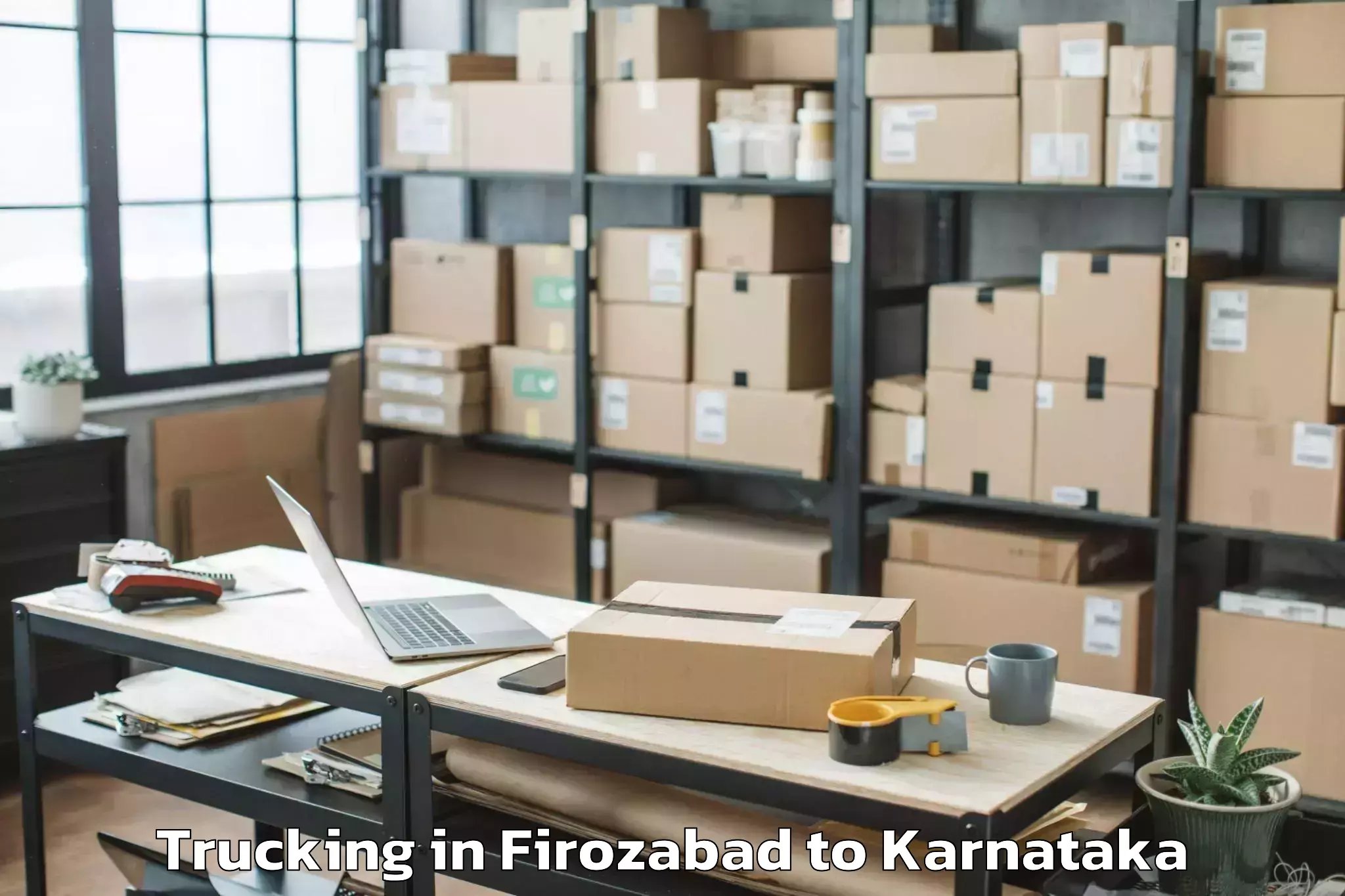 Book Firozabad to Karempudi Trucking